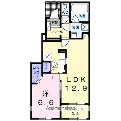 ヴァールハイト　シャッツ　Ｂ[1LDK/50.81m2]の間取図