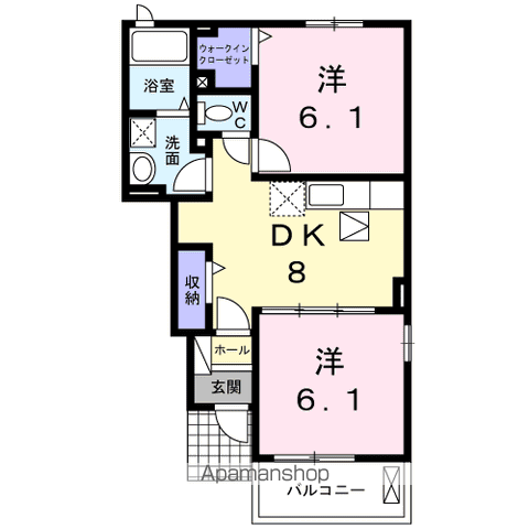 【アークヒルズ知手Ｄの間取り】