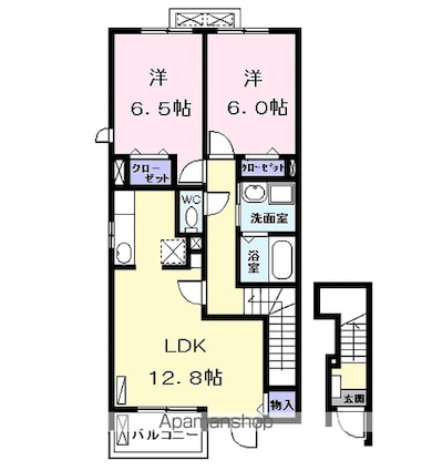 ツールマレーⅡ[2LDK/62.45m2]の間取図