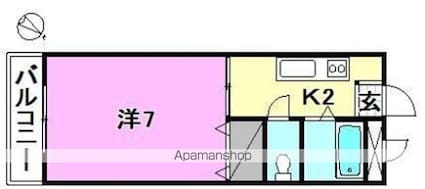 和泉マンション[1K/23.92m2]の間取図