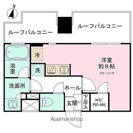 ＪＰ　ｎｏｉｅ　亀戸[1R/25.73m2]の間取図