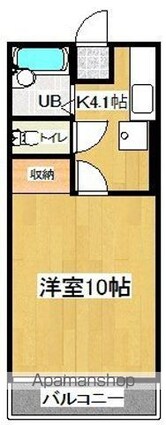 コーポ新町[1K/33.12m2]の間取図