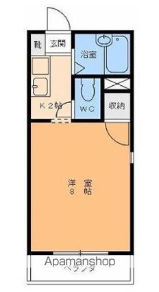 エンドレスホープ高砂[1K/20.16m2]の間取図