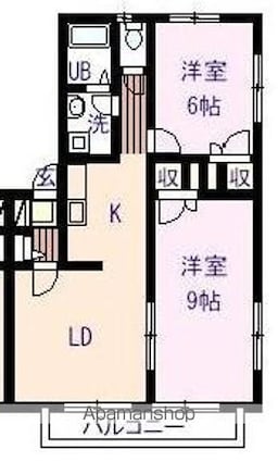 メモリーズホームＡ[2LDK/57.52m2]の間取図