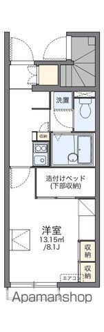 【レオパレスインター古賀Ⅲの間取り】