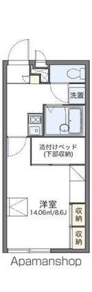 レオパレス太樹[1K/23.18m2]の間取図