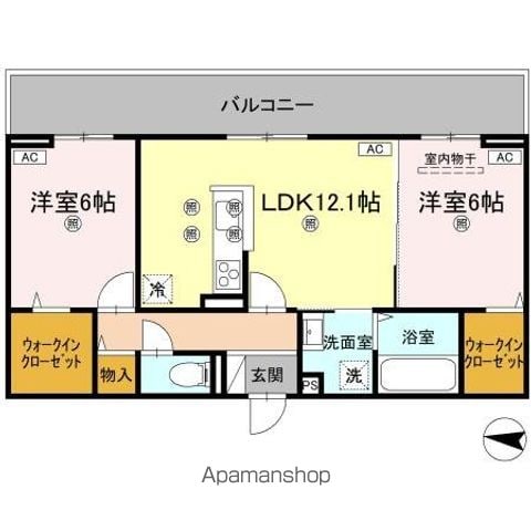 グラシア春日の間取り写真