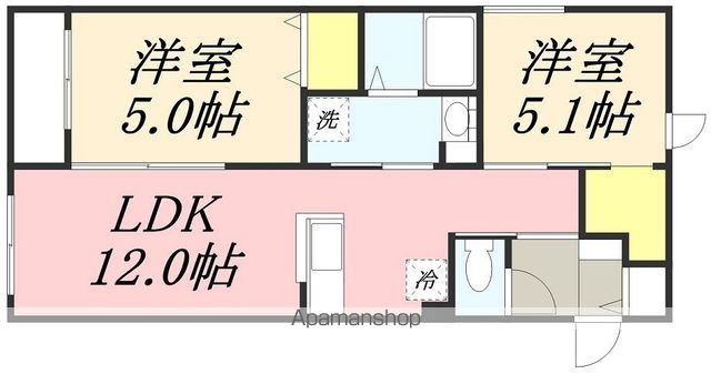 プラージュ銭函の間取り写真