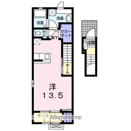 フロイデ[1R/40.94m2]の間取図
