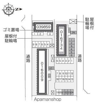 レオパレスＭ．Ｓ．Ｍ[1K/23.18m2]の配置図