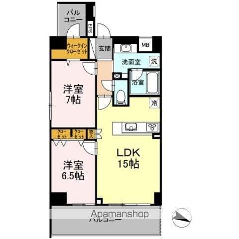D GRANDE鹿児島中央の間取り写真