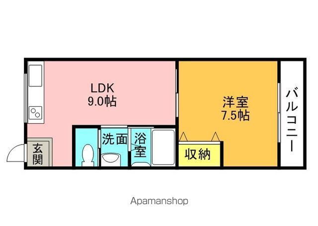 シャンテー御殿山の間取り写真