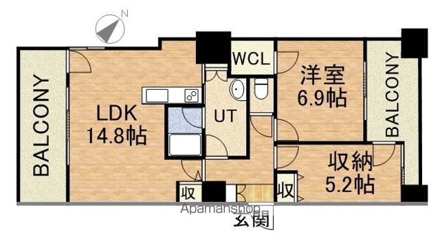 じょうてつドエル東札幌の間取り写真