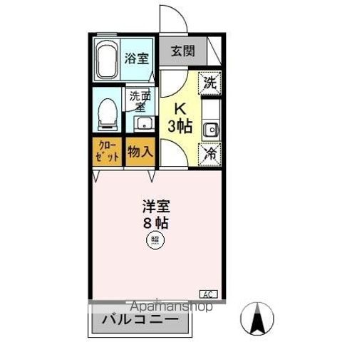 パラーシオ近藤 Bの間取り写真