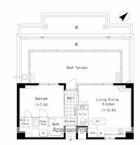 【ＰＲＩＭＥ　ＵＲＢＡＮ　東中野　ＣＯＵＲＴの間取り】