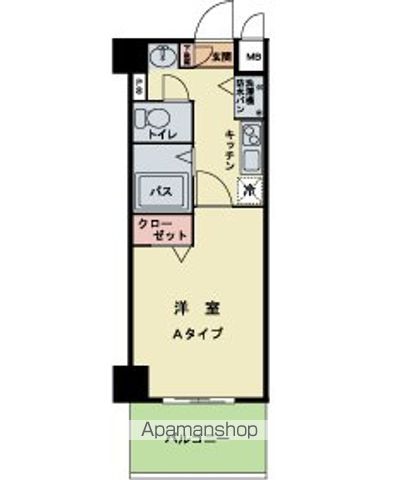 【福岡市中央区春吉のマンションの間取り】