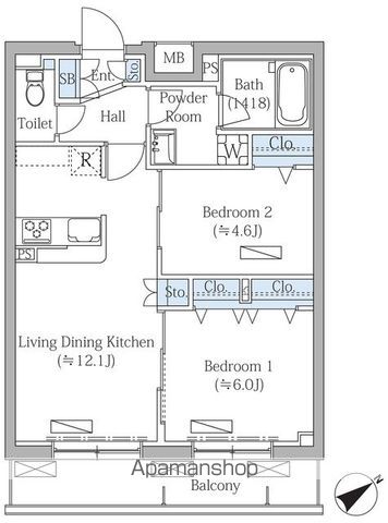 ROVINE目黒東山の間取り写真