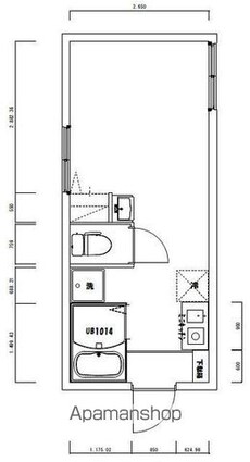 ＮＴ祐天寺コーポＢ棟[1R/18.48m2]の間取図