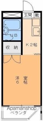 パールハイツ寿[1K/17.01m2]の間取図
