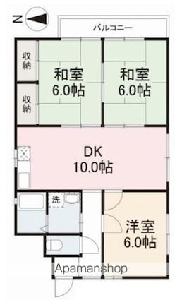 ハイム屋島[3DK/66.66m2]の間取図