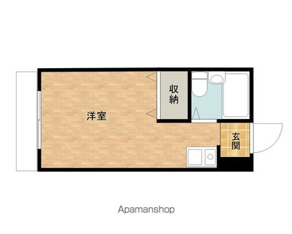 ハイムすみれⅡ[1R/17.42m2]の間取図