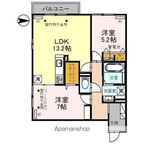ブラン シャレムの間取り写真