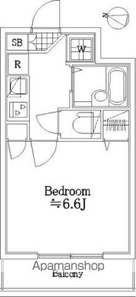 ＬーＶＩＥＮＴ南荻窪[1K/20.62m2]の間取図
