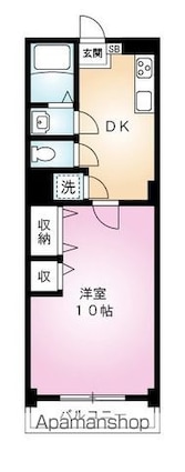 コーポ坂本[1DK/35.64m2]の間取図