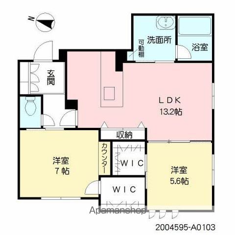シャーメゾン沼山津の間取り写真