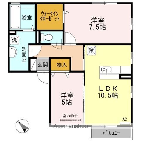 グランドール A棟の間取り写真