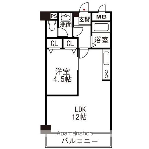 【パンルネックスクリスタル博多Ⅱの間取り】