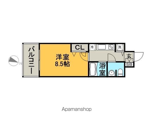 ＣＡＳＳＩＡ天神南の間取り