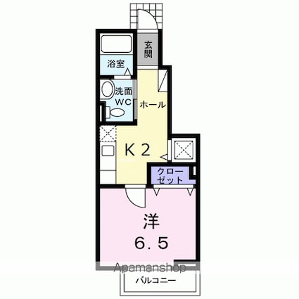 マハロ[1K/27.09m2]の間取図
