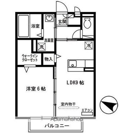 和歌山県和歌山市小雑賀[1LDK/40.29m2]の間取図