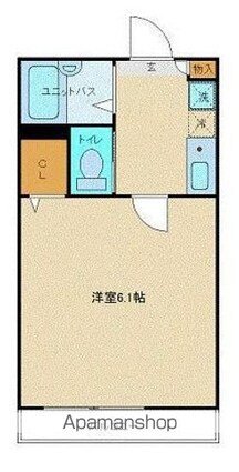 東京都杉並区阿佐谷南２丁目[1K/19.63m2]の間取図