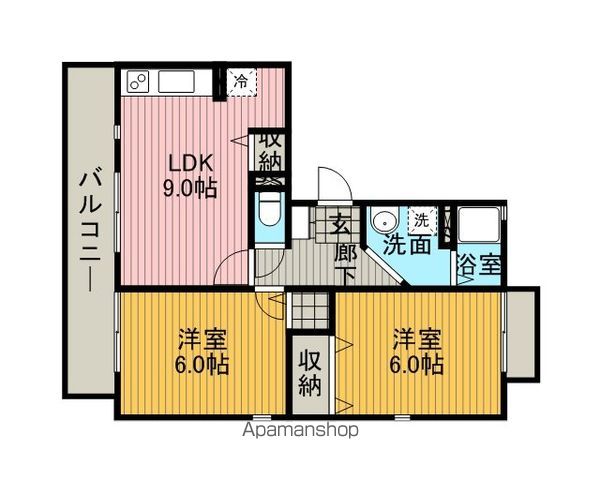 ハイカムールの間取り写真