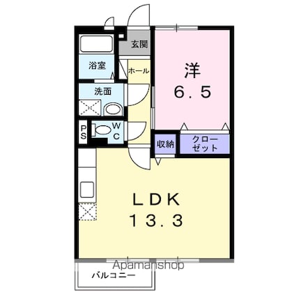 パティスリー北島[1LDK/46.13m2]の間取図