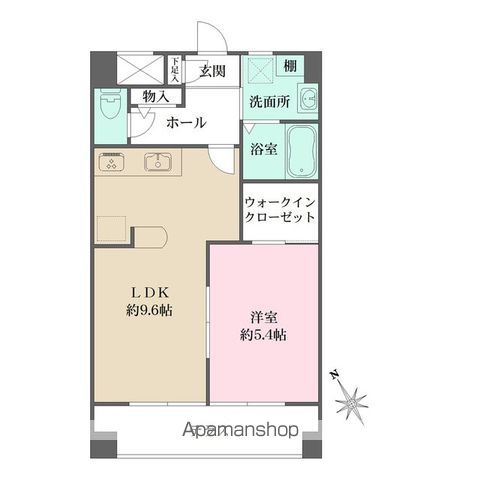 【中野区中央のマンションの間取り】