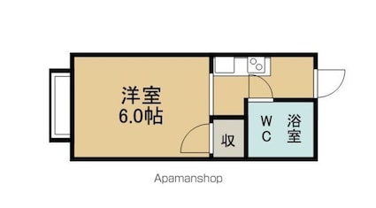 長野県長野市大字西長野[1K/19.83m2]の間取図