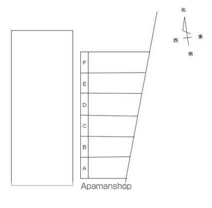 リバーサイド和仙ハイツ[2DK/39.6m2]の配置図