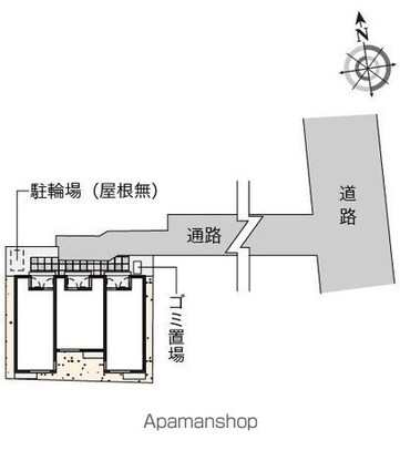クレイノ戸越銀座[1K/20.11m2]の配置図