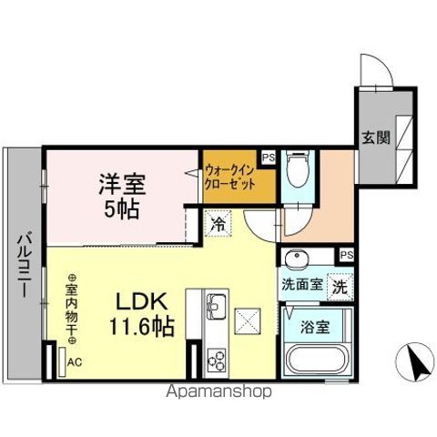 立川市柴崎町のアパートの間取り