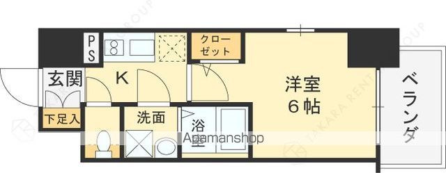 エスリード新大阪ザ・プレミアWESTの間取り写真