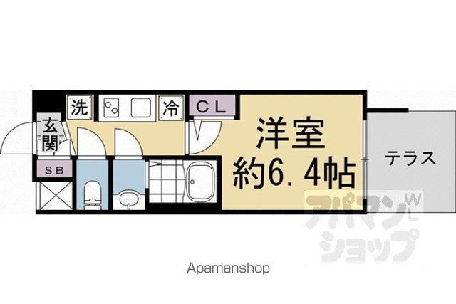 東海道本線 京都駅 徒歩8分 7階建 新築の間取り写真