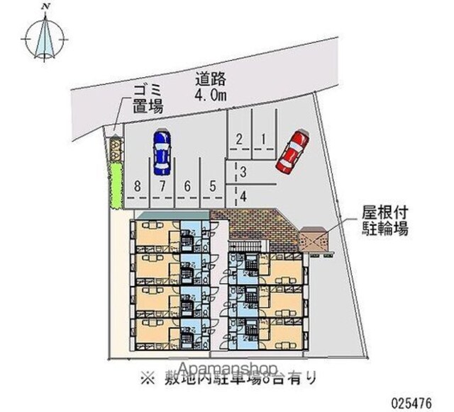 レオパレス菖蒲[1K/23.18m2]の駐車場1