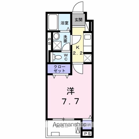 Ｋ．グランツ 405 ｜ 東京都昭島市緑町４丁目4-(詳細未定)（賃貸マンション1K・4階・27.68㎡） その2