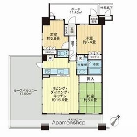 サーパス道後上市の間取り写真