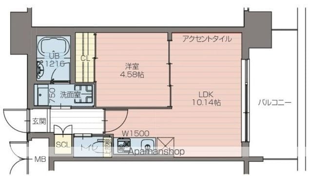 【プレジオ阿波座の間取り】