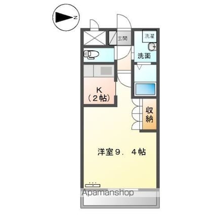 東京都青梅市新町１丁目[1K/30m2]の間取図