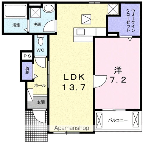 プラシードIIIの間取り写真